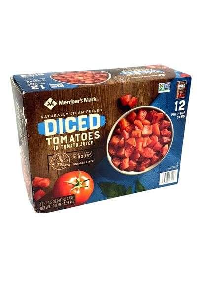 12 Pack Member's Mark Diced Tomatoes