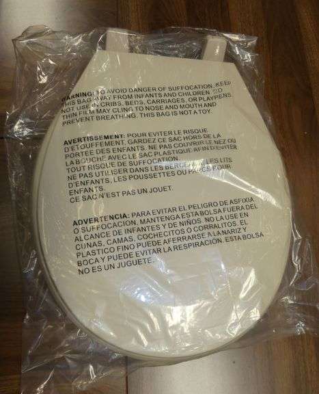 New N2428 Bone Color 16" Toilet Seat