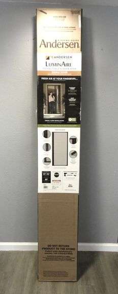New Andersen 90003 BRONZE Luminaire Retractable Screen Door $228 Retail