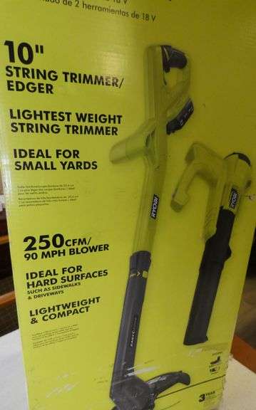 Ryobi 18v Blower & String Trimmer Combo Kit with battery & Charger