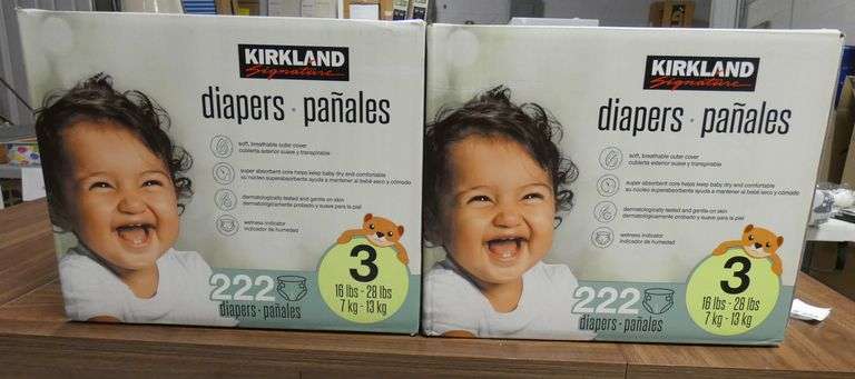 @370 New Kirkland Size 3 Diapers