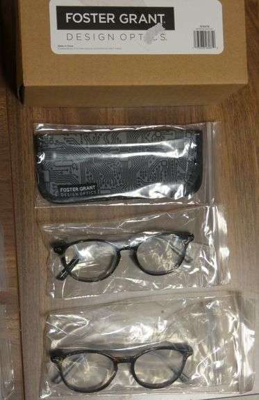 2 New Pairs Foster Grant Design Optics +1.5 Reading Glasses