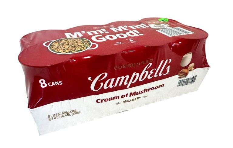 8 Cans Campbell's Condensed Cream of Mushroom Soup