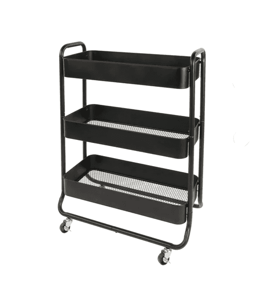 New Neatfreak Black Extra Wide Rolling Cart
