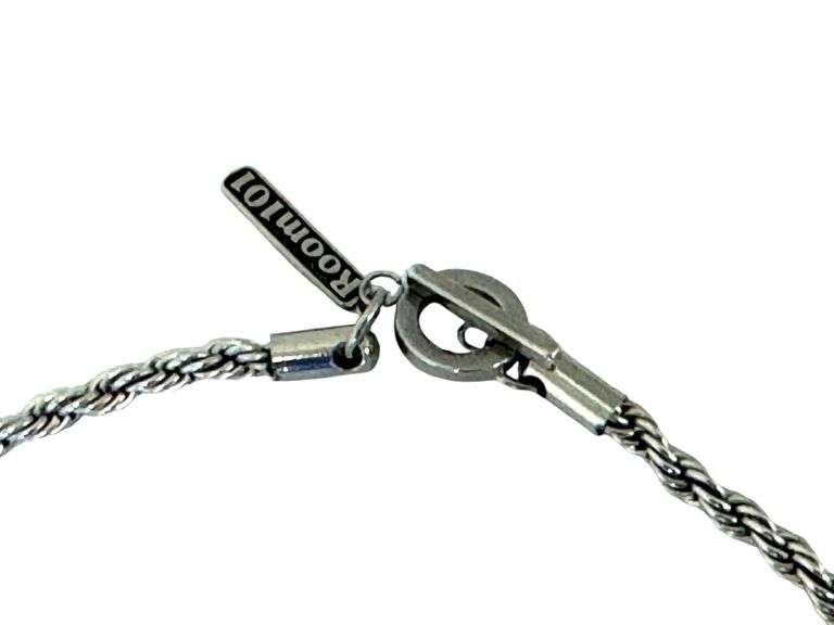 Men's "Biker" Styled Necklace & Pendant Set