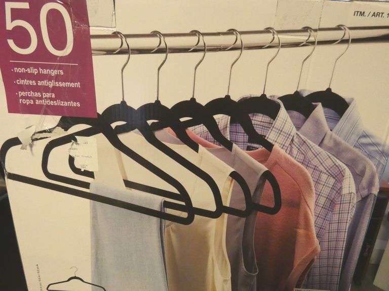Two 50 packs of Kirkland Non Slip Clothes Hangers