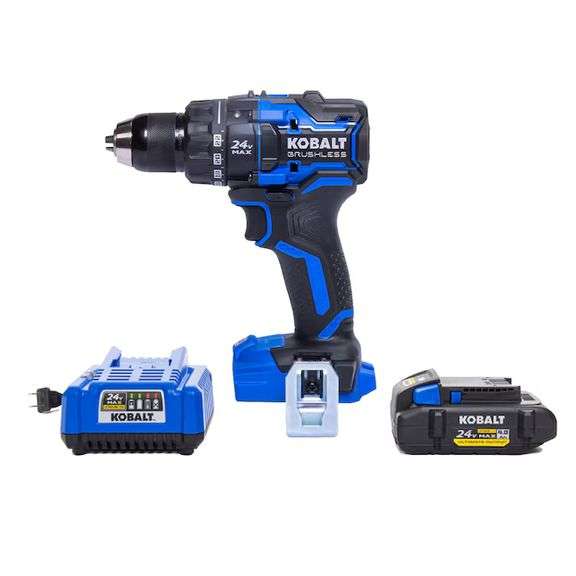 Kobalt XTR 24-volt 1/2-in Keyless Brushless Cordless Drill 1 -Batteries Included (Hard Case Included