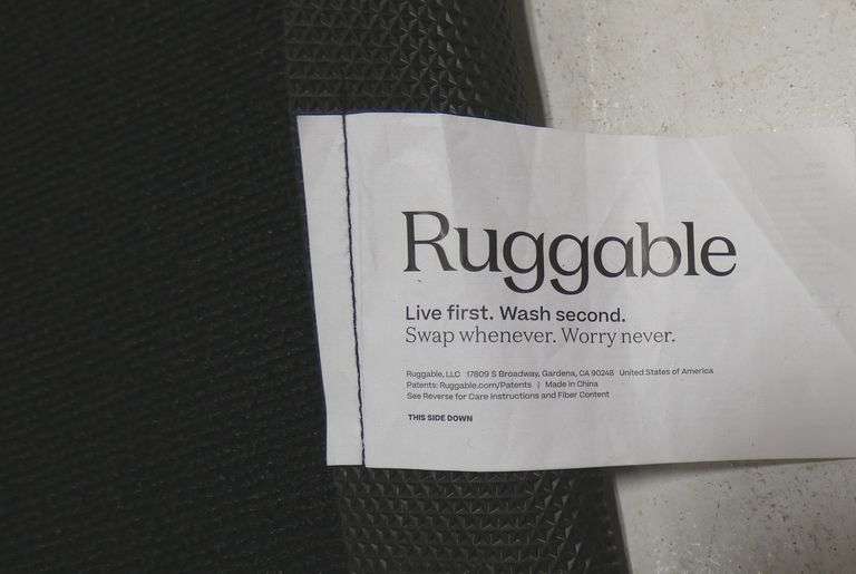 116" x 47 " Black Ruggable Runner Mat
