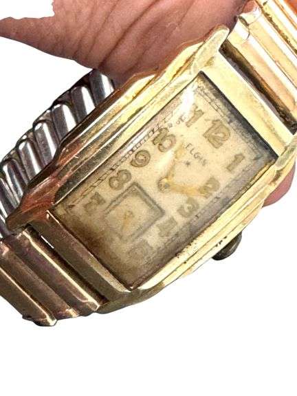 Vintage Men's Elgin Wrist Watch - 14K Gold Filled