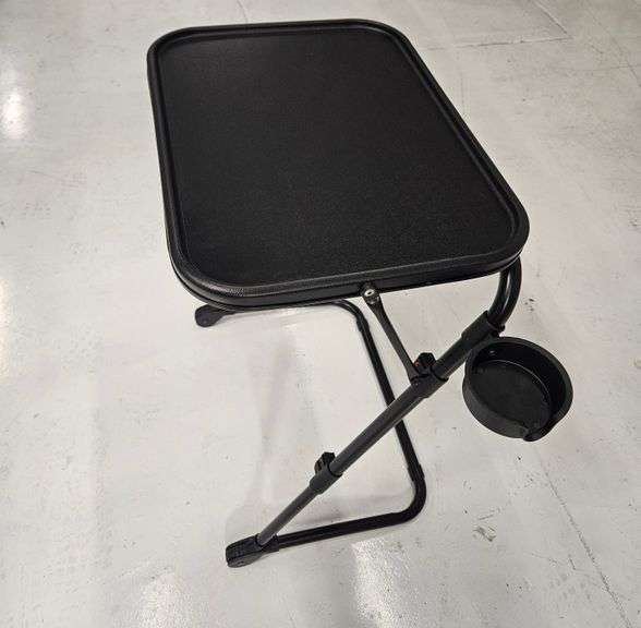 New Folding Adjustable Table with Cup Holder