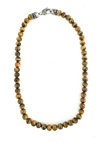 Men's Tiger's Eye Beaded Necklace - 23-1/2" Long