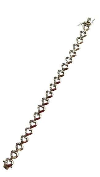 Sterling Silver Heart Bracelet
