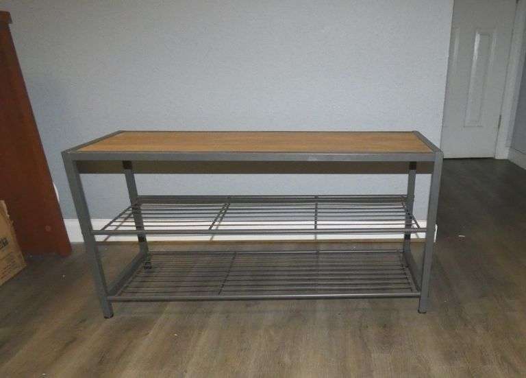 TRINITY Wood Top Metal Frame Table