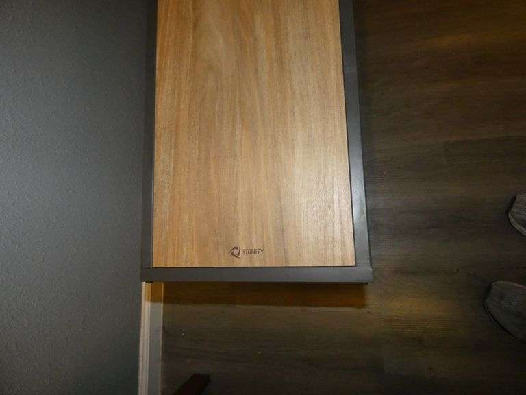 TRINITY Wood Top Metal Frame Table