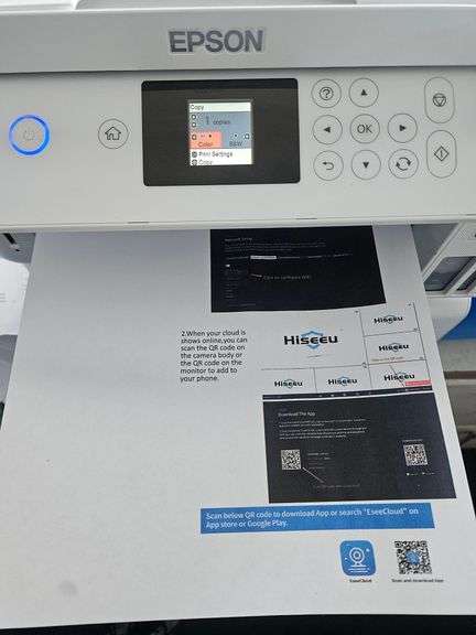 EPSON ET2760 Eco-Tank Color WiFi Printer