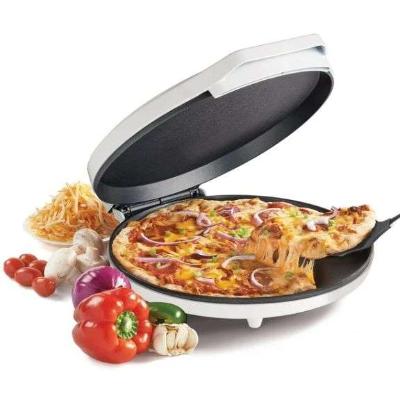 Betty Crocker Countertop Pizza Maker, 1440-Watt Pizza Maker Machine for Home, BC-2958CWK White, New
