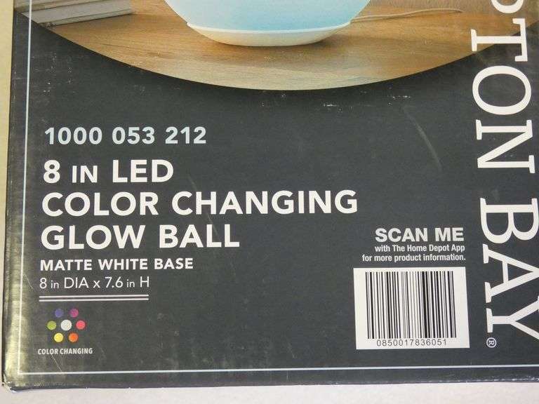 New 8" Dia. LED Color Changing Ball