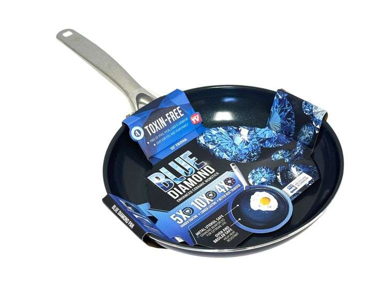 Blue Diamond Enhanced Ceramic Non-Stick Frying Pan - NEW!