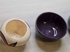 Pottery Lot -- 3 Bowls & a Vase