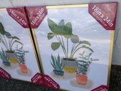 2 New 18" x 24" Gold Tone Picture Frames