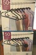 Two 50 packs of Kirkland Non Slip Clothes Hangers