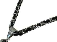 Men's "Biker" Styled Necklace & Pendant Set