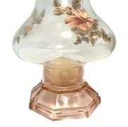 Vintage L.E. Smith Renaissance Candle Lamp Glass 7.25"