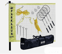 Park & Sun Sports Portable Indoor/Outdoor Badminton Net System with Carrying Bag