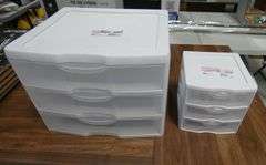 2  New Sets of 3 Sterilite Storage Drawers