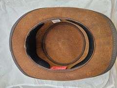 New Brown Leather Eldorado Voodoo Hat by American Hat Makers