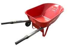CRAFTSMAN 6-cu ft 1 Wheel Steel Push Wheelbarrow, See Description