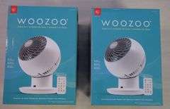 Two WOOZOO Desktop Globe Fans