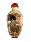 Chinese Reverse Painted Snuff Bottle