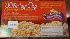 New Whirley Pop 3 Minute Popcorn Popper
