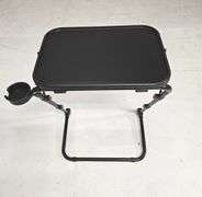 New Folding Adjustable Table with Cup Holder