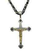 Men's "Biker" Styled Necklace & Pendant Set