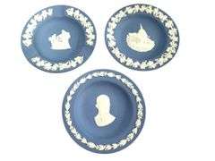 Lot of 3 Blue Wedgwood Plates