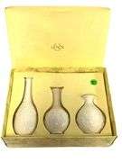 Lenox Ivory Posy Vases - 3 Piece Set in the Original Box