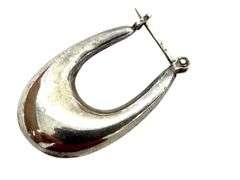 Modern Styled Sterling Silver Earrings