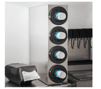 New SAN JAMAR Sentry Commercial Stainless Steel Cup Dispenser