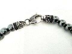 Men's Hematite Beaded Necklace - 23-1/2" Long