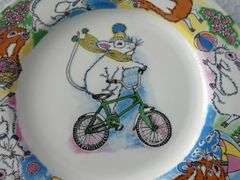 National Trust "Mice At Play" English Bone China Collectible 8" Plate