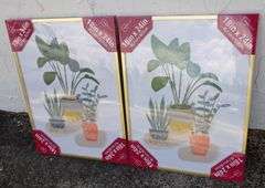 2 New 18" x 24" Gold Tone Picture Frames