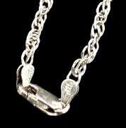 Vintage Chinese Silver Pendant and Sterling Silver Rope Chain