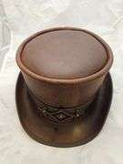 New Brown Leather Eldorado Voodoo Hat by American Hat Makers