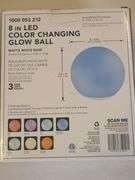 New 8" Dia. LED Color Changing Ball