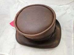 New Brown Leather Eldorado Voodoo Hat by American Hat Makers
