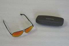 DIESEL Aviator Style Sunglasses in Hard Case
