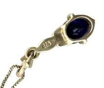 3pc Sterling Silver & Tanzanite Pendant & Earring Set