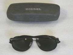 DIESEL Aviator Style Sunglasses in Hard Case